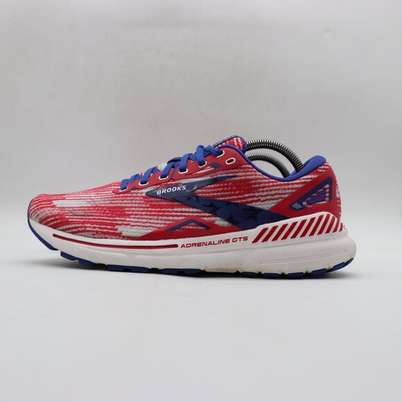 Brooks Adrenaline GTS 23 Men’s Size 10.5 Red Blue USA Flag Running Sneakers - Picture 4 of 10